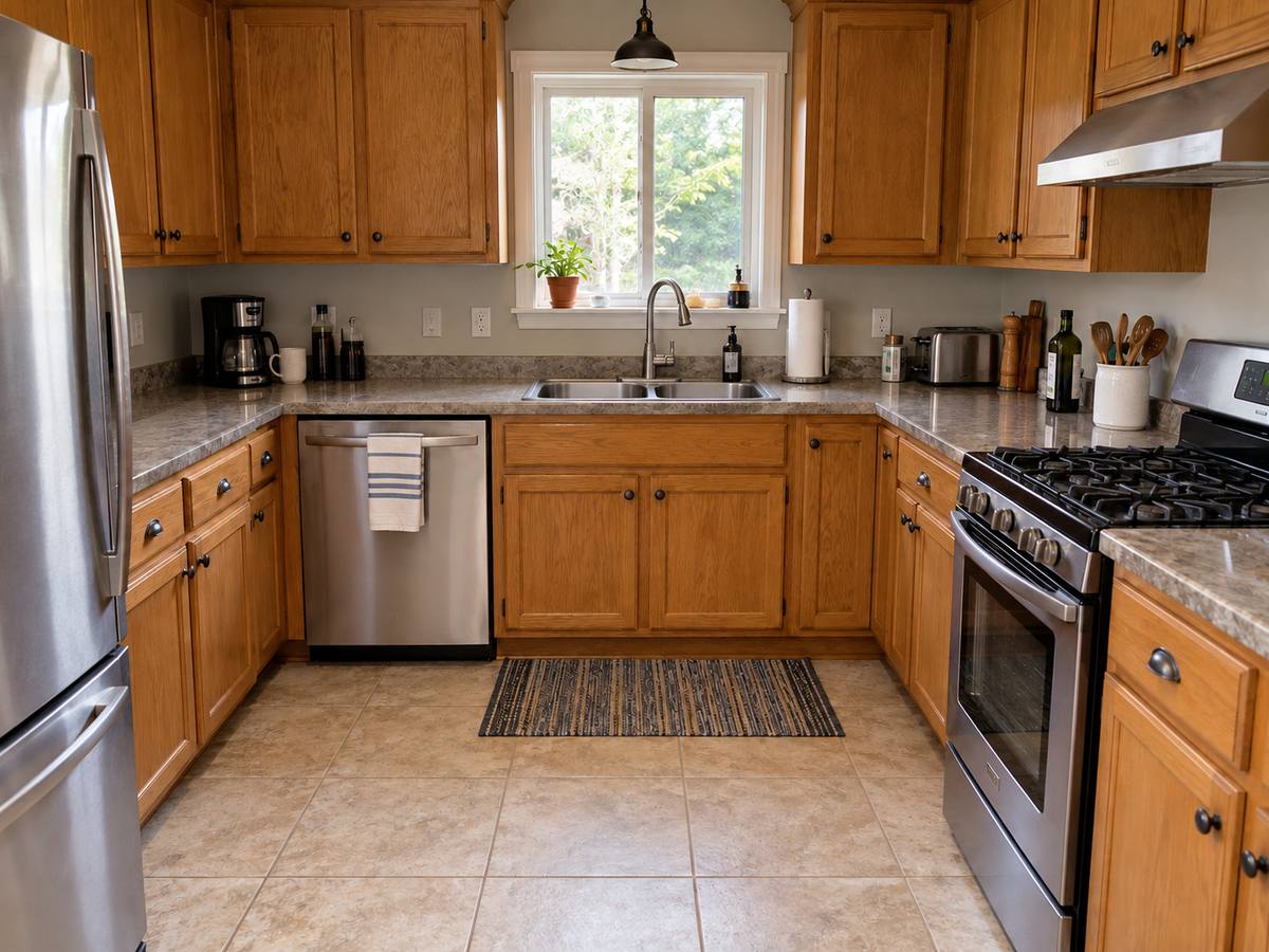The kitchen after a Bright Haven cleaning