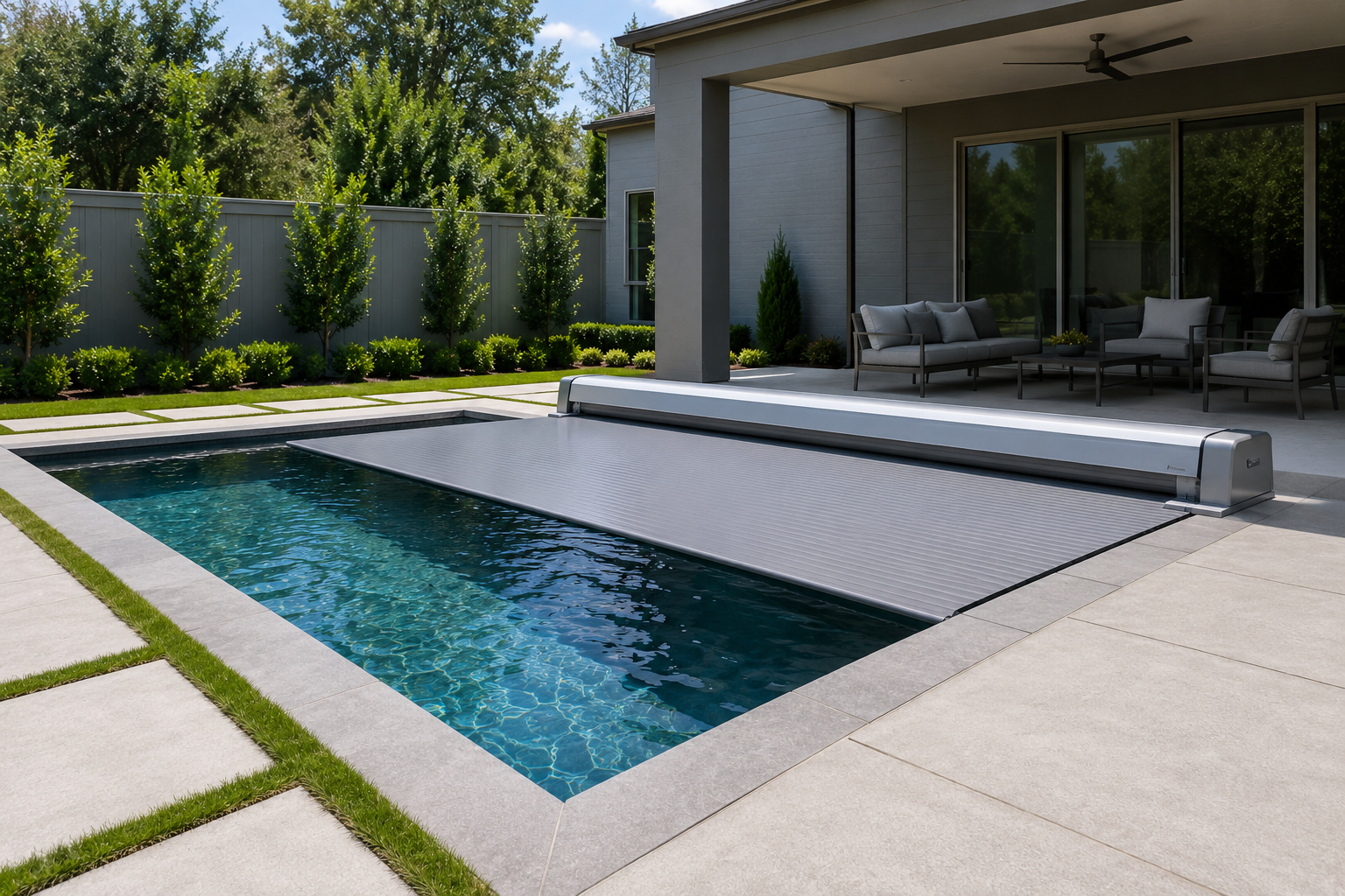 Automatic pool cover