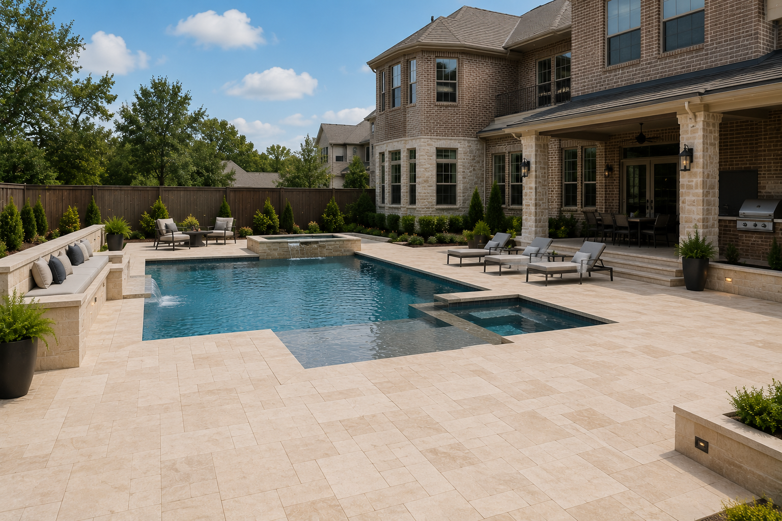 Custom pool deck