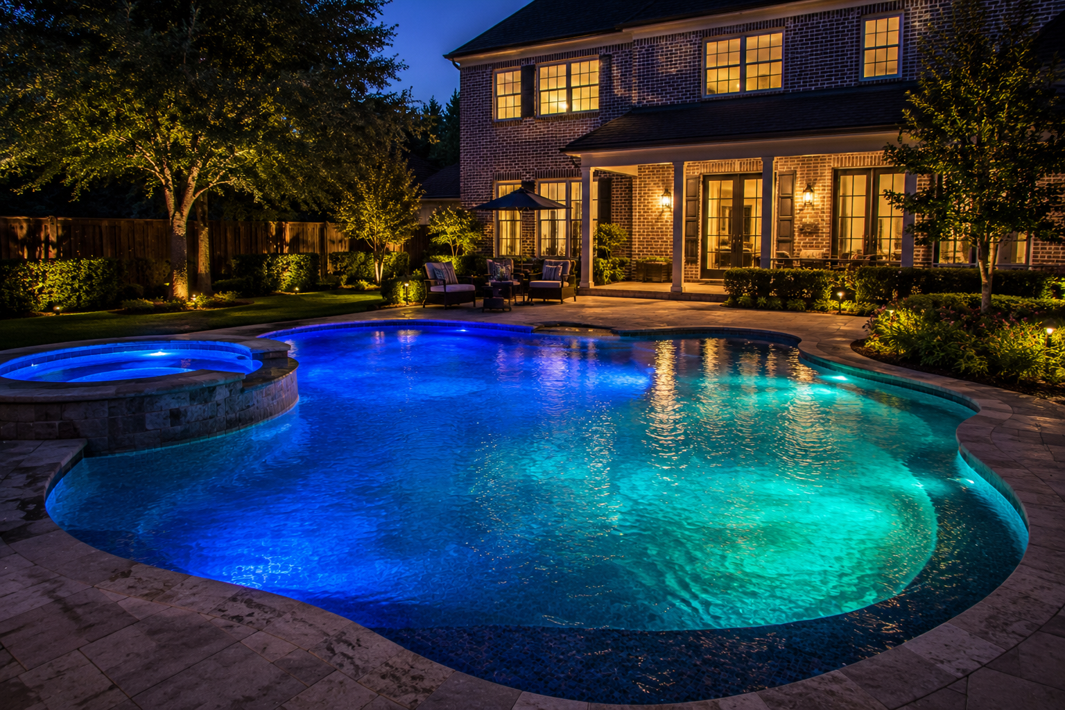 In-pool LED lighting