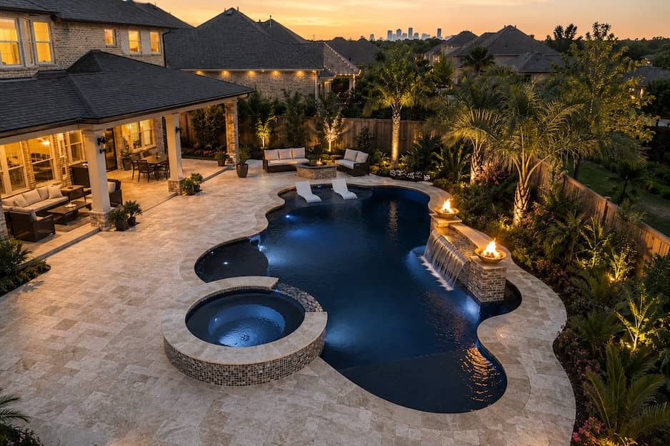 The Riverside Estate pool — Katy, TX