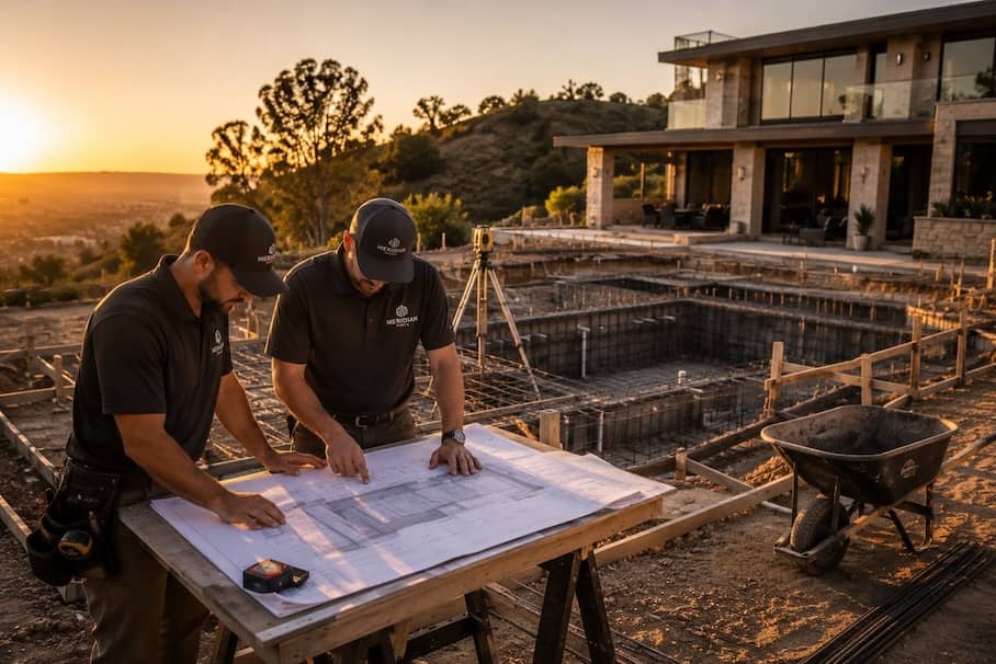 Custom pool construction