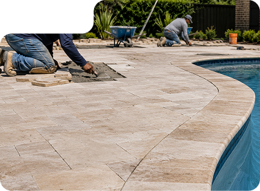Coping and decking example