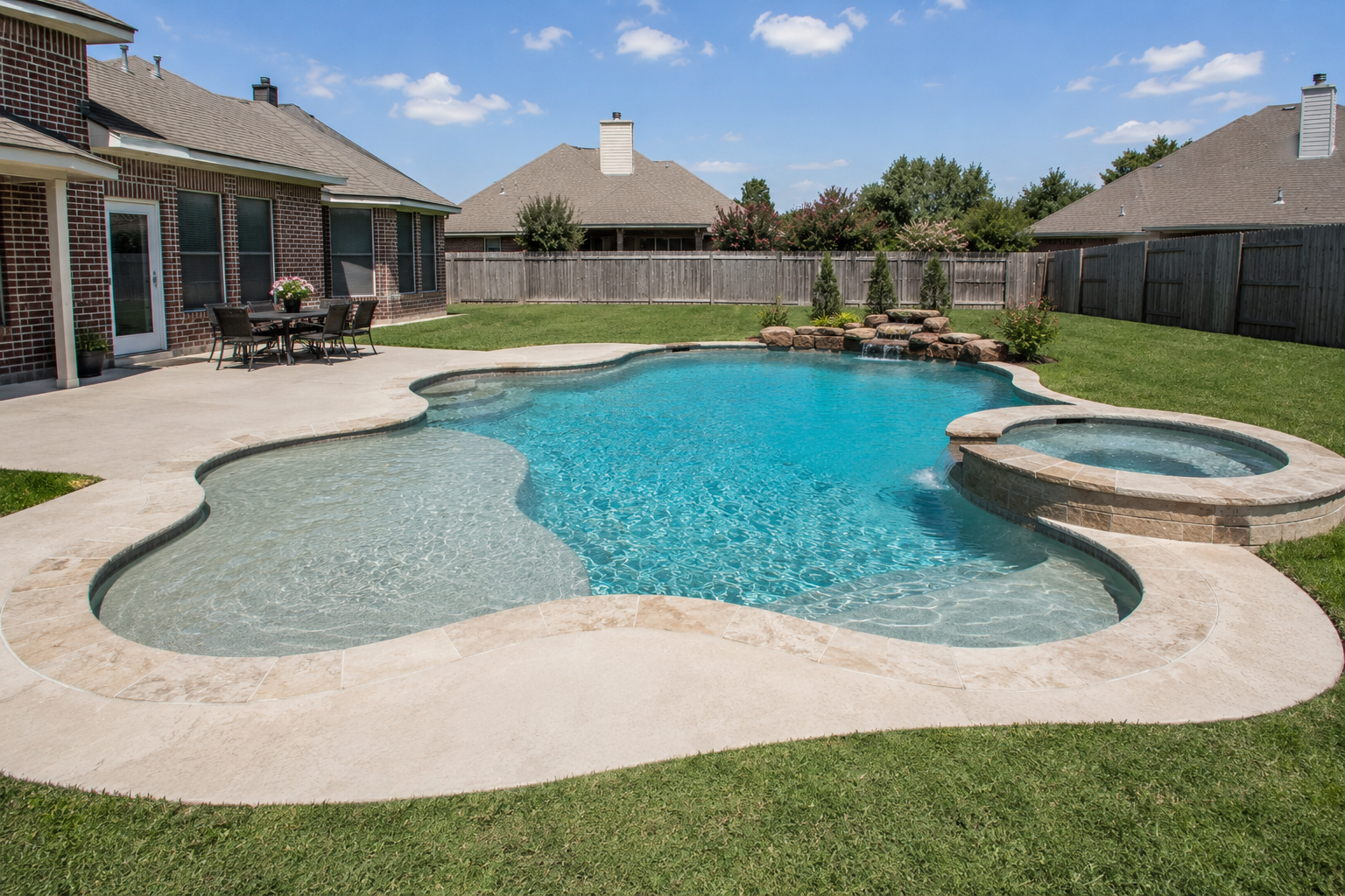 Pool after expansion