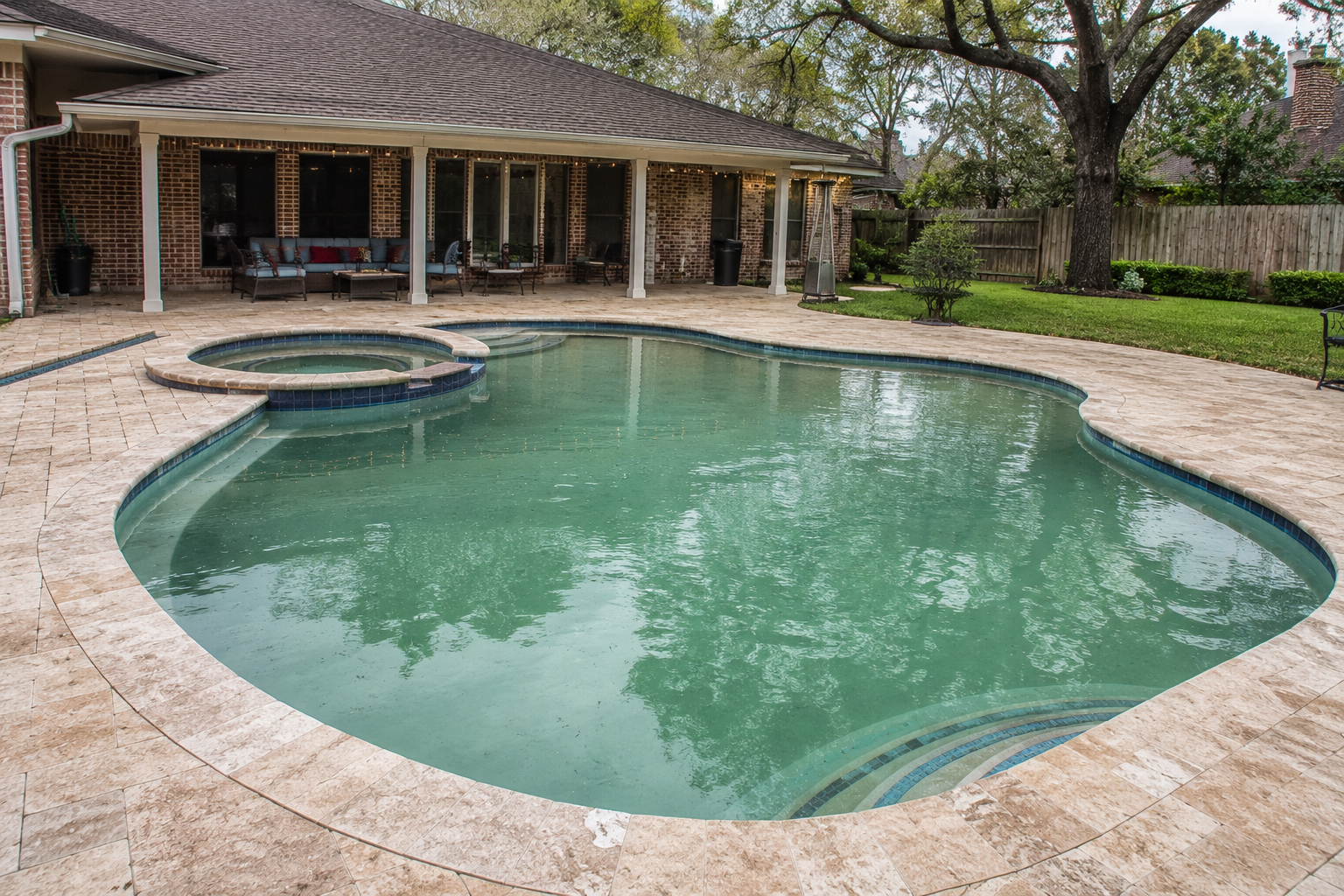 Pool before replastering