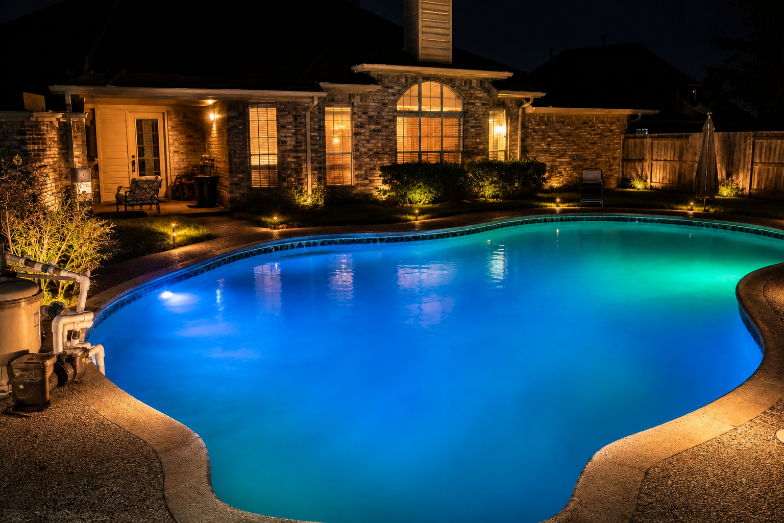 Pool equipment after upgrade
